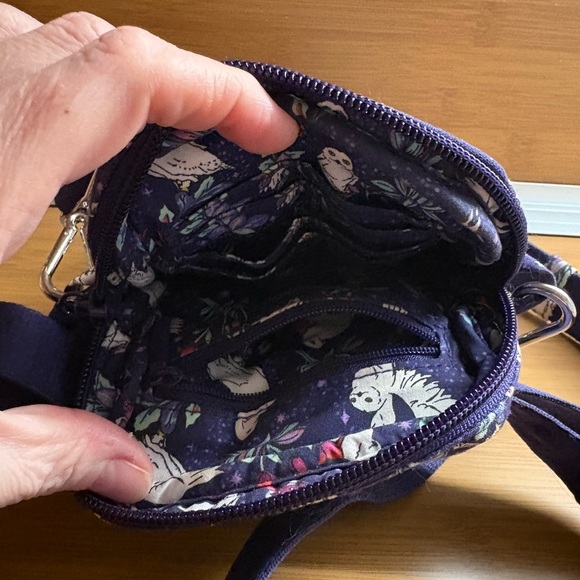 Vera Bradley Forbidden Forest Hedwig Quilted Crossbody Mini Bag - Picture 4 of 8